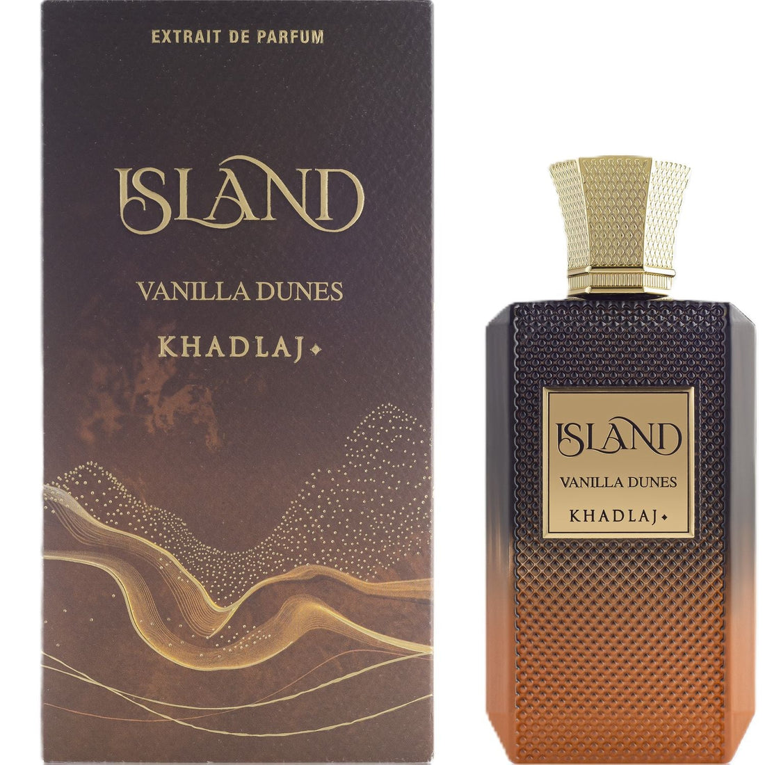 Khadlaj Island Vanilla Dunes Luxury Perfume 3.4 oz | Unisex Extrait de Parfum Spray