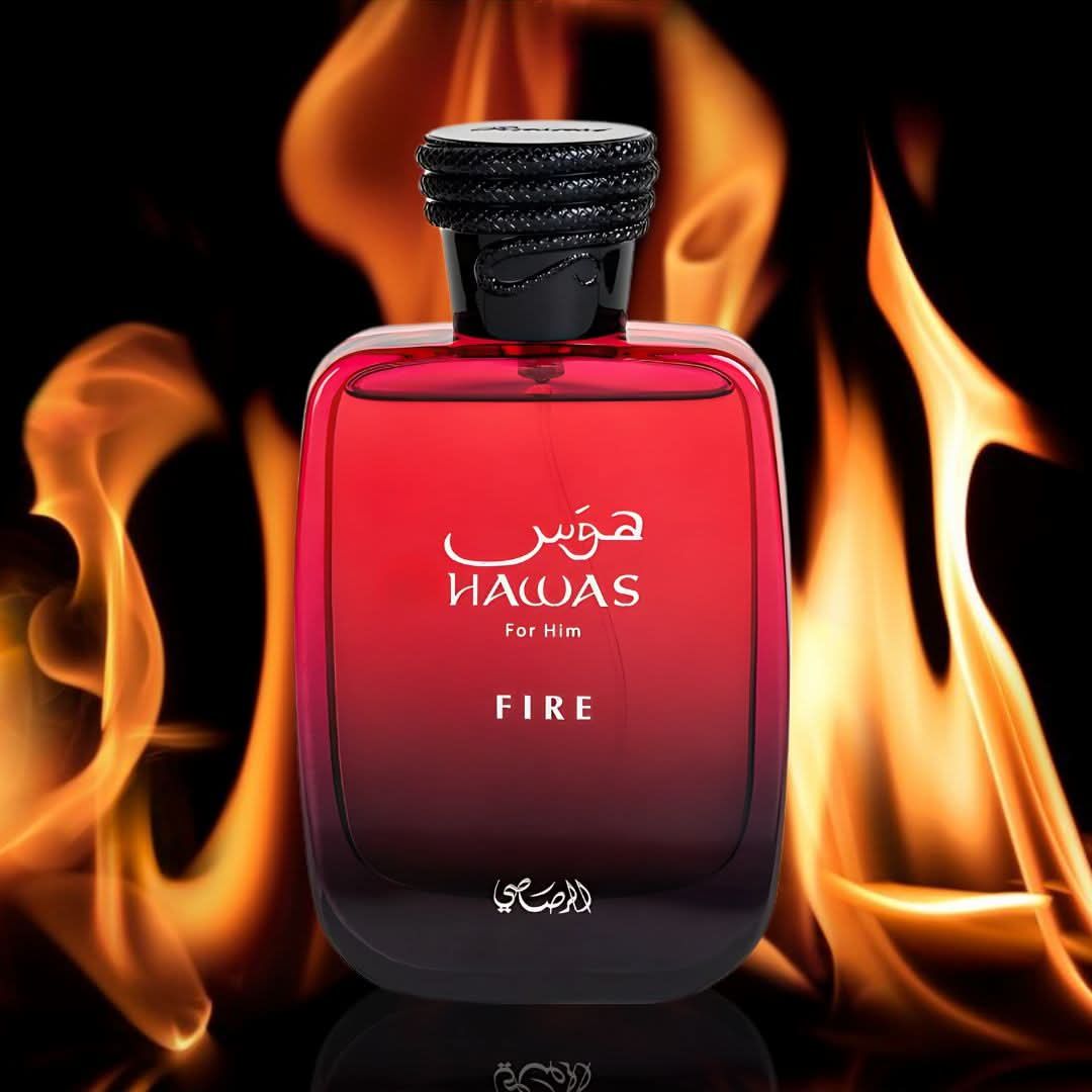Rasasi Hawas Fire Eau de Parfum EDP 3.4 oz / 100ml Men's Cologne Luxury Perfume